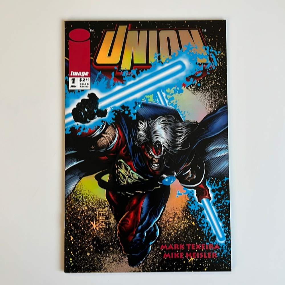 UNION #1 1993 HOLO FOIL EMBOSSED Variant Cover IMAGE Comics Vintage Comic Book